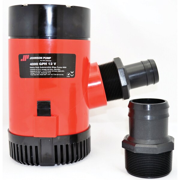 Johnson Pump Johnson Pump 40004 Bilge Pump, 1-1/2" and 2" Discharge Ports, 12V - 4000 GPH 40004 - main